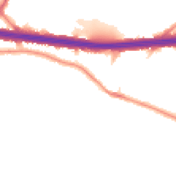 Night-time road noise heatmap for DA5 3QA