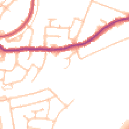 Daytime road noise heatmap for DA5 3QJ