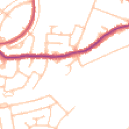 Daytime road noise heatmap for DA5 3QL