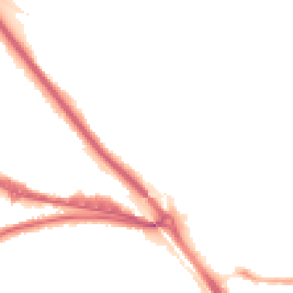 Night-time road noise heatmap for DA8 1AD