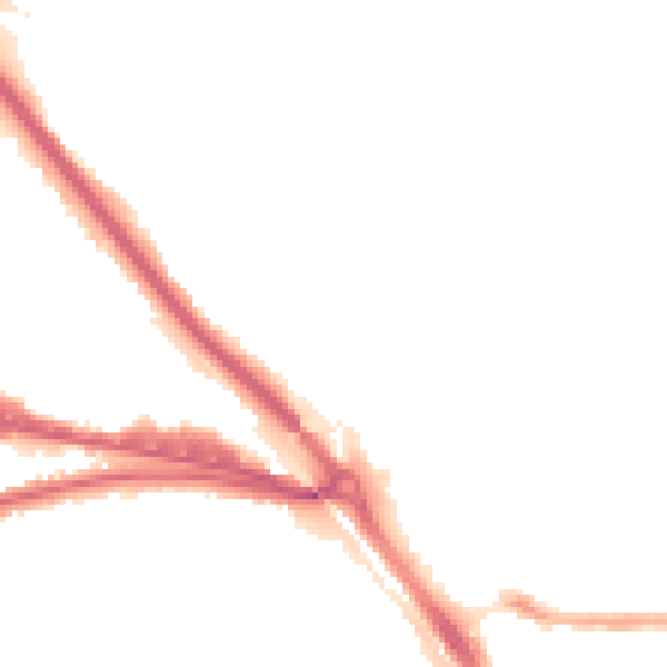 Night-time road noise heatmap for DA8 1AE