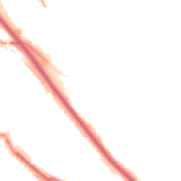Night-time road noise heatmap for DA8 1AP