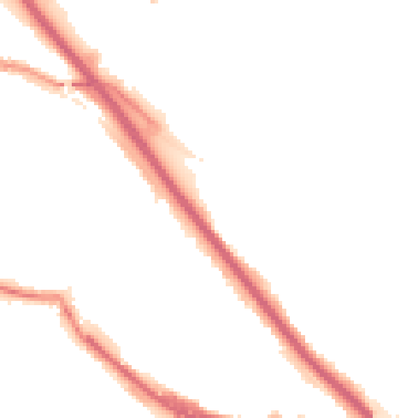 Night-time road noise heatmap for DA8 1AU