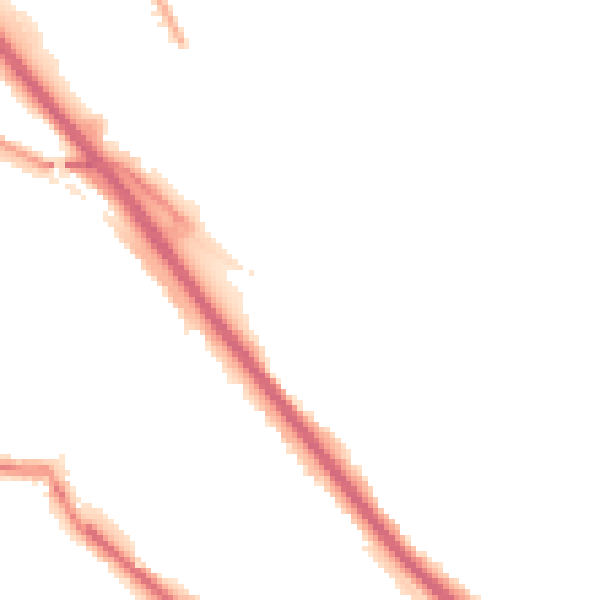 Night-time road noise heatmap for DA8 1BD
