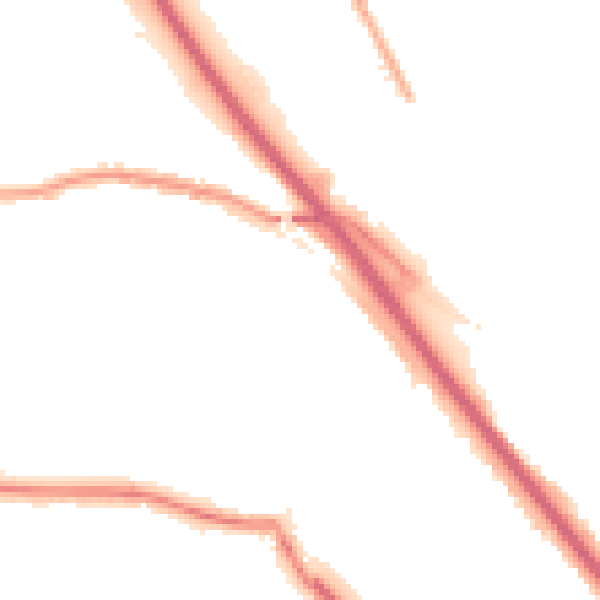 Night-time road noise heatmap for DA8 1BP