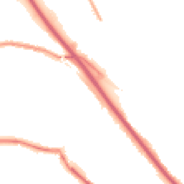 Night-time road noise heatmap for DA8 1BS