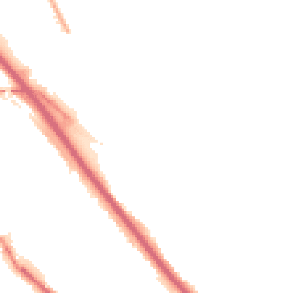 Night-time road noise heatmap for DA8 1DD