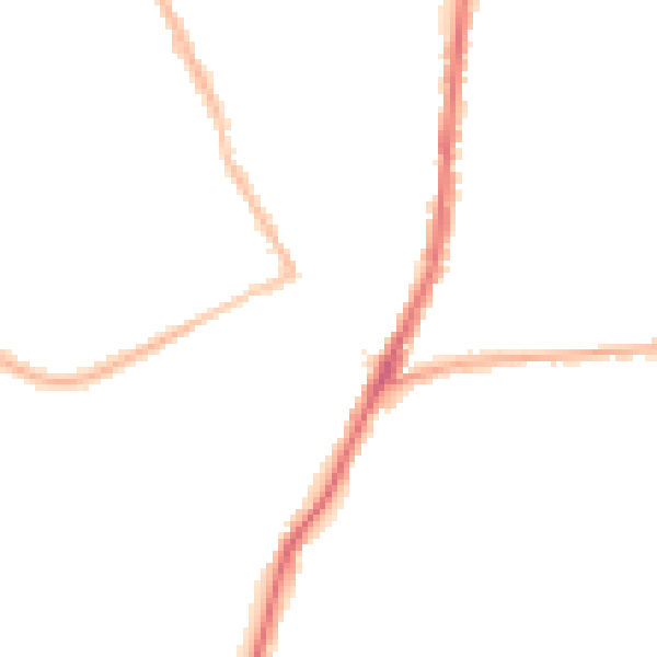 Night-time road noise heatmap for DA8 1JJ
