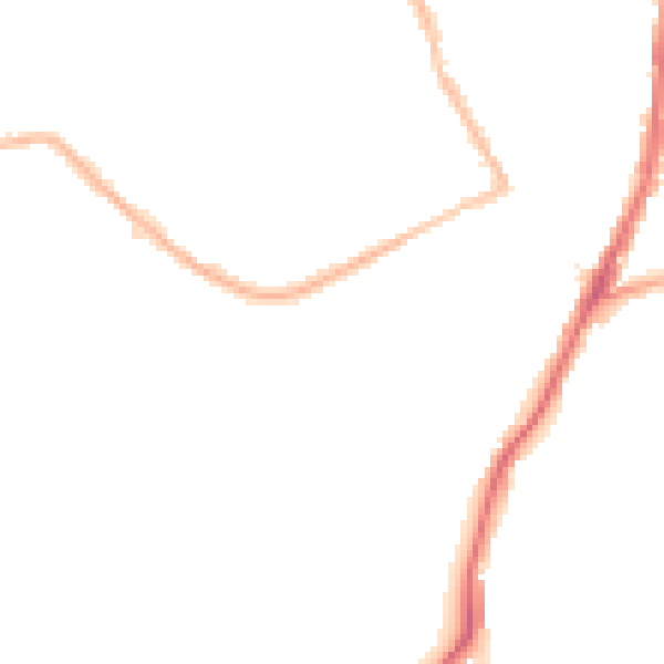 Night-time road noise heatmap for DA8 1JX