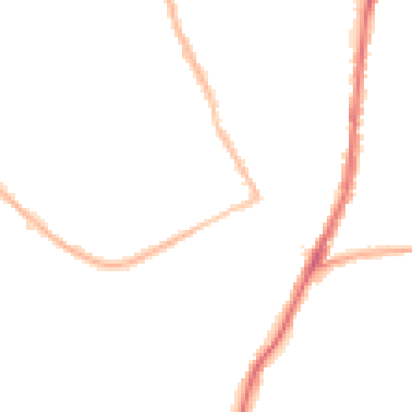 Night-time road noise heatmap for DA8 1LB