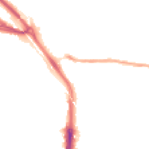 Night-time road noise heatmap for DA8 1RY