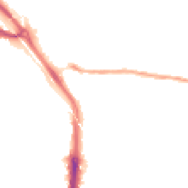 Night-time road noise heatmap for DA8 2AX