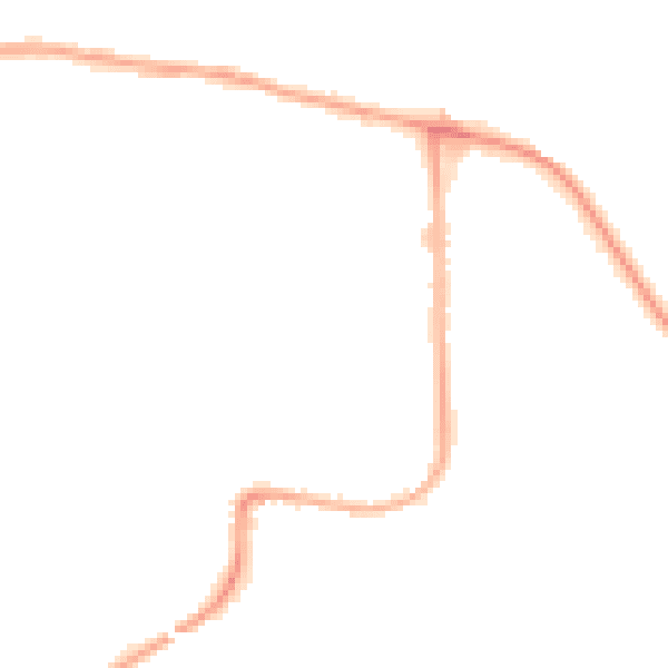 Night-time road noise heatmap for DA8 2BT