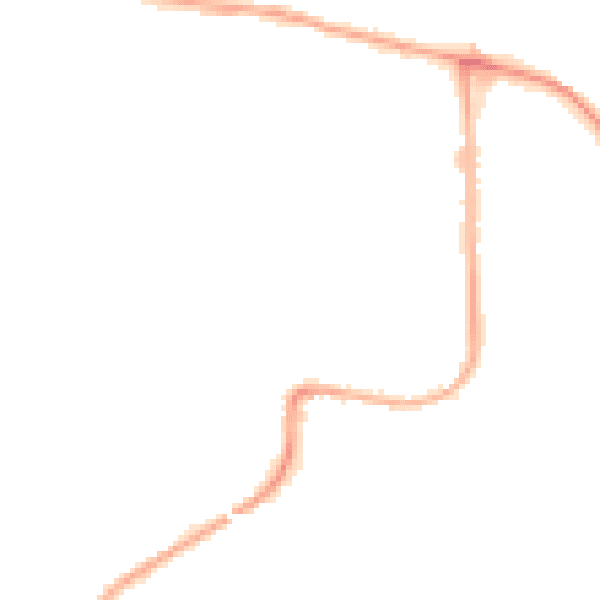 Night-time road noise heatmap for DA8 2EL