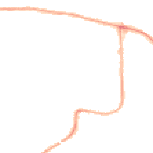 Night-time road noise heatmap for DA8 2FB