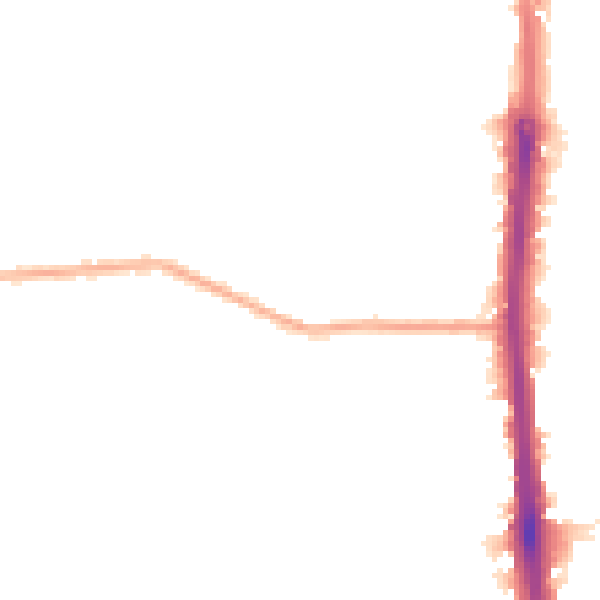 Night-time road noise heatmap for DA8 3JA