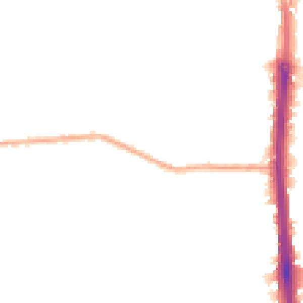 Night-time road noise heatmap for DA8 3JB