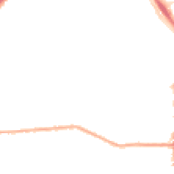 Night-time road noise heatmap for DA8 3JL