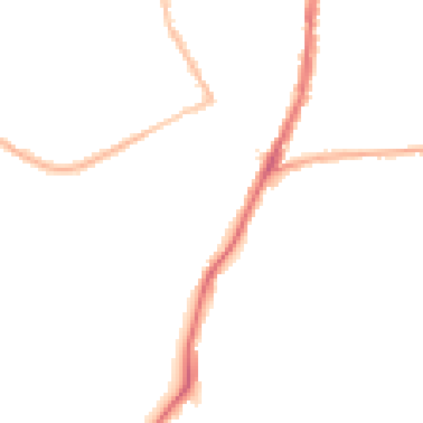 Night-time road noise heatmap for DA8 3NA