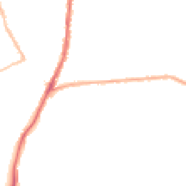 Night-time road noise heatmap for DA8 3NG