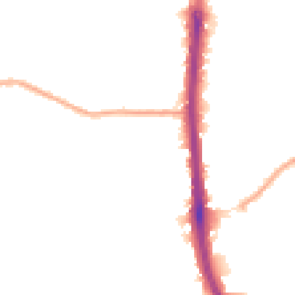 Night-time road noise heatmap for DA8 3QS