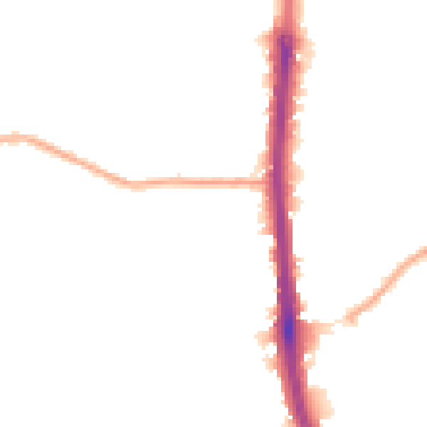 Night-time road noise heatmap for DA8 3QT