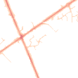 Daytime road noise heatmap for DE12 6AD