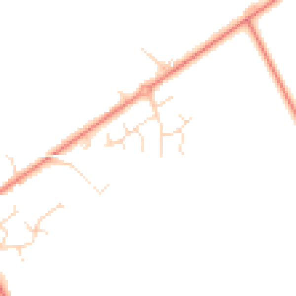 Daytime road noise heatmap for DE12 6DL