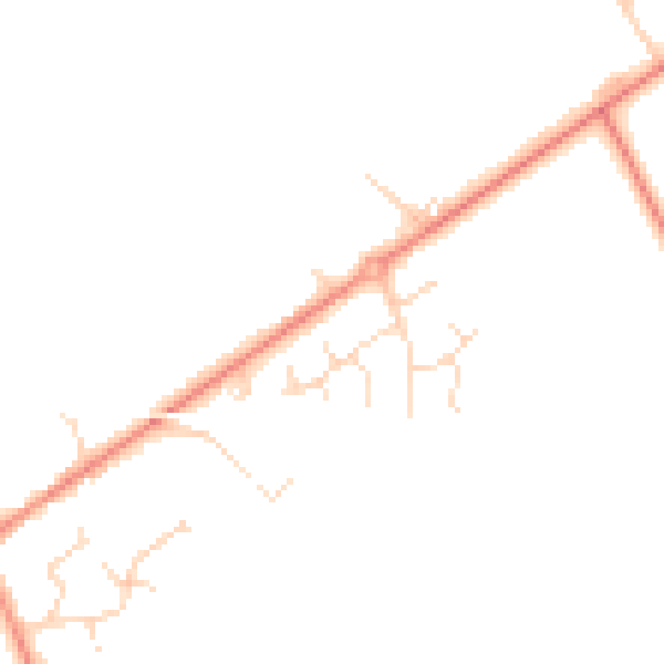 Daytime road noise heatmap for DE12 6DX