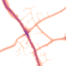 Daytime road noise heatmap for DE12 6JH