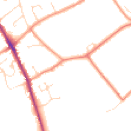 Daytime road noise heatmap for DE12 6JQ