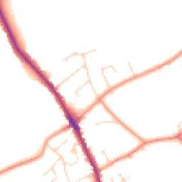Daytime road noise heatmap for DE12 6LB
