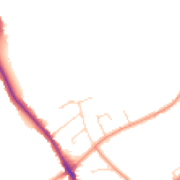 Daytime road noise heatmap for DE12 6LD