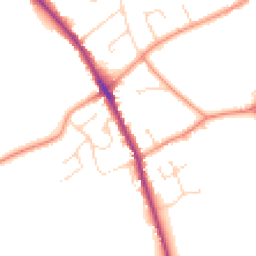 Daytime road noise heatmap for DE12 6LG