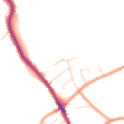 Daytime road noise heatmap for DE12 6LJ