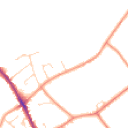Daytime road noise heatmap for DE12 6LT
