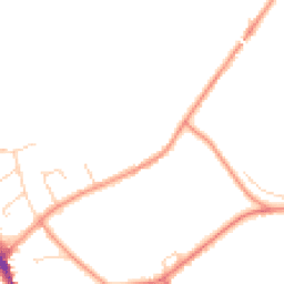 Daytime road noise heatmap for DE12 6LZ