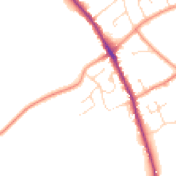 Daytime road noise heatmap for DE12 6NJ