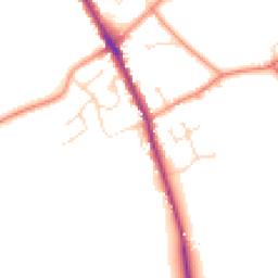 Daytime road noise heatmap for DE12 6NP
