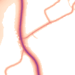 Daytime road noise heatmap for DE12 7AW