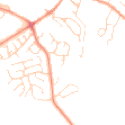 Daytime road noise heatmap for DE12 7GY