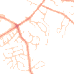 Daytime road noise heatmap for DE12 7HH