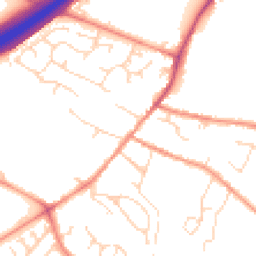 Daytime road noise heatmap for DE12 7JA