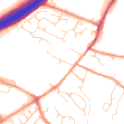Daytime road noise heatmap for DE12 7JD