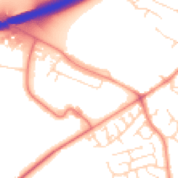 Daytime road noise heatmap for DE12 7NW