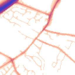 Daytime road noise heatmap for DE12 7NY