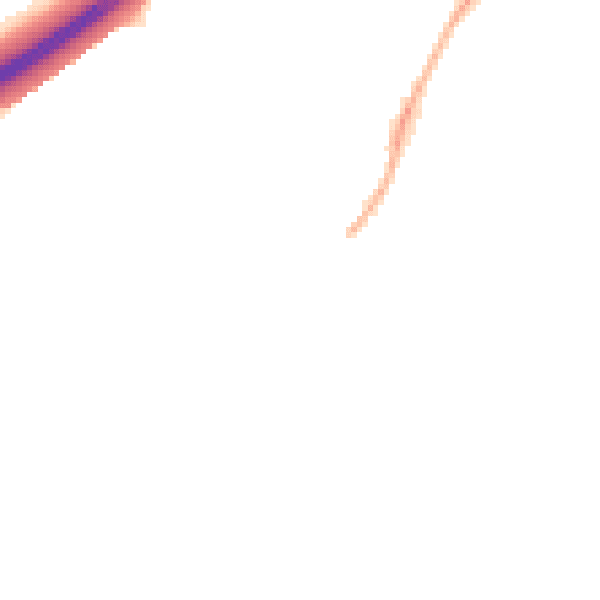 Night-time road noise heatmap for DE12 7NY