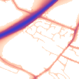 Daytime road noise heatmap for DE12 7PH
