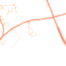 Daytime road noise heatmap for DE12 7QA
