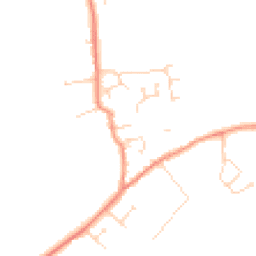 Daytime road noise heatmap for DE12 7QJ